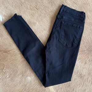 Women’s Frame Black Denim Le Skinny de Jeanne Jeans Size 26 Tattered